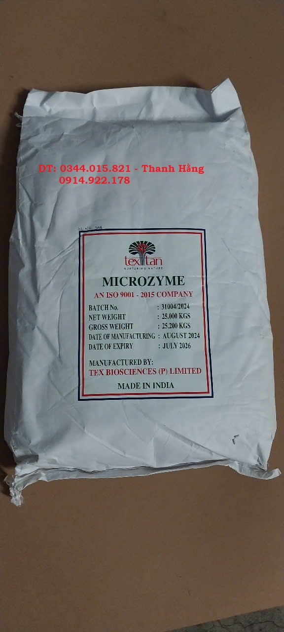 Enzyme Microzyme, enzyme cắt tảo, xử lý nước, giảm khí độc